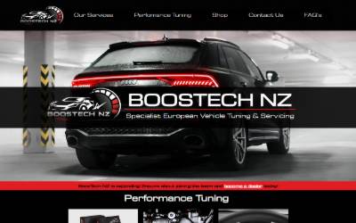 Website preview for Boostech Bay Of Plenty