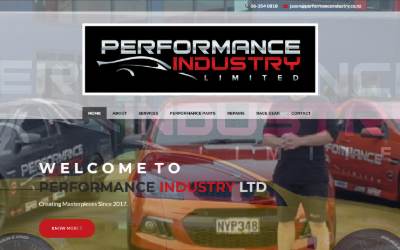 Website preview for Performance Industry Limited