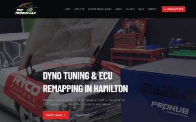 Website preview for The Torque Lab