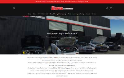 Website preview for Rapid Performance