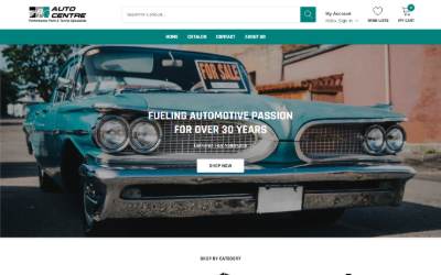 Website preview for Auto Centre Parts