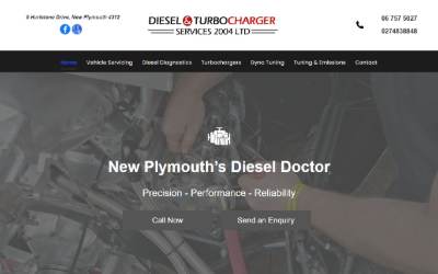 Website preview for Diesel & Turbocharger Services 2004 Limited