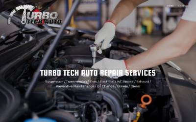 Website preview for Turbo Tech Auto