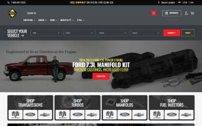Website preview for BD Diesel Performance