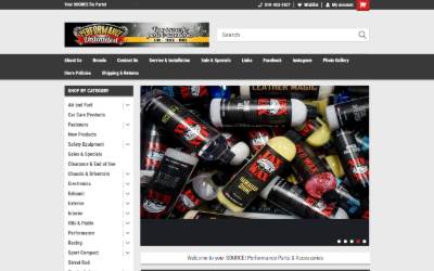 Website preview for Performance Unlimited