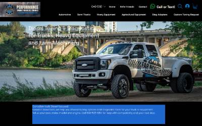 Website preview for Far North Diesel Tuning