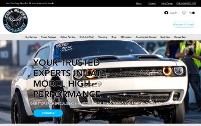 Website preview for Full Blown Performance