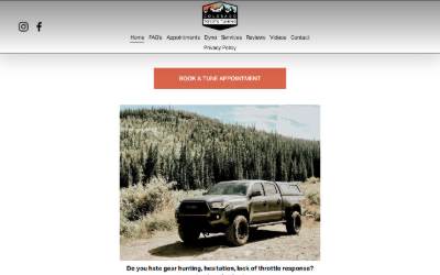 Website preview for Colorado Toyota Tuning