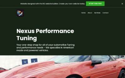 Website preview for Nexus Performance