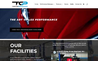 Website preview for Twin Cities Performance