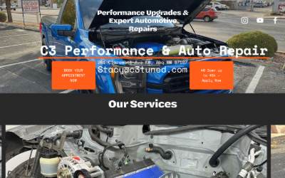 Website preview for C3 Performance & Auto Repair
