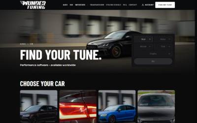 Website preview for Wunder Tuning
