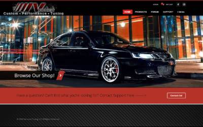 Website preview for Vermont Tuning LLC