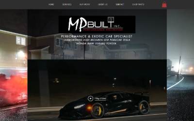 Website preview for MP Built Performance