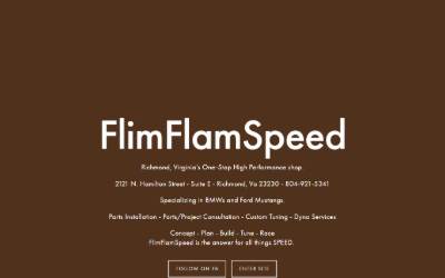 Website preview for FlimFlam Speed & Custom Tuning