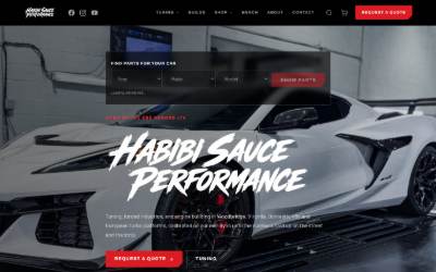 Website preview for Habibi Sauce Performance & Tuning
