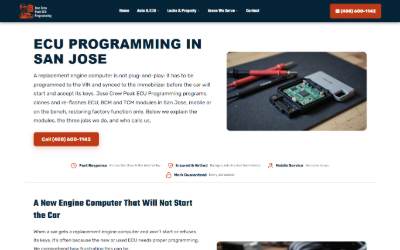 Website preview for Jose Crew Peak ECU Programming