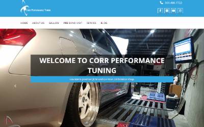 Website preview for Corr Performance Tuning LLC