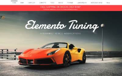 Website preview for Elemento Tuning