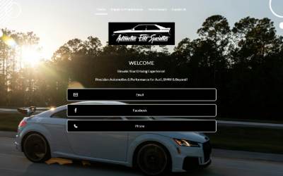 Website preview for AES Performance (Automotive Elite Specialties)