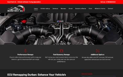 Website preview for Boostech SA Port Elizabeth