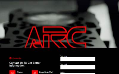 Website preview for ARC - Automotive Racing Company