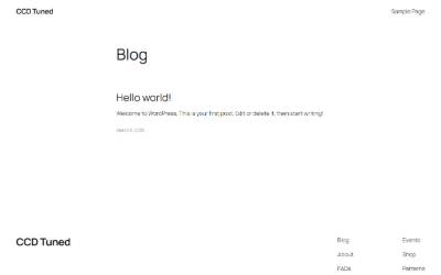 Website preview for CCD Tuned