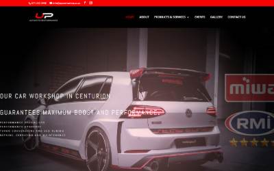 Website preview for Ultimate Performance Centurion - Auto Workshop & Repairs