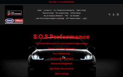 Website preview for SOS Performance