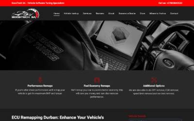 Website preview for Boostech SA Welkom