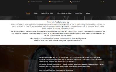 Website preview for Peak Performance SA
