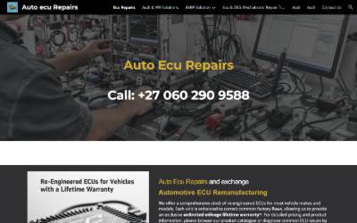 Website preview for Auto Ecu Repairs