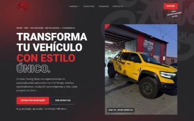 Website preview for Auto Tuning Shop