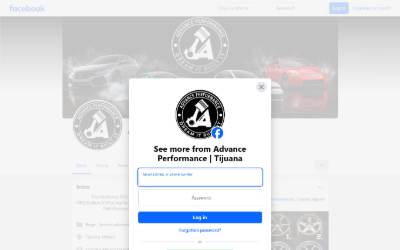 Website preview for Advance Performance