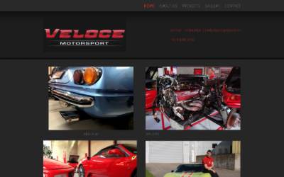 Website preview for Veloce Motorsport