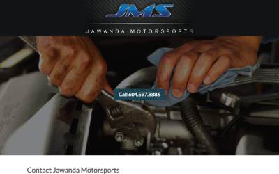 Website preview for Jawanda Motorsports