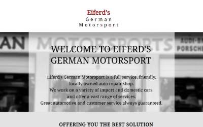 Website preview for Eiferd’s German Motorsport