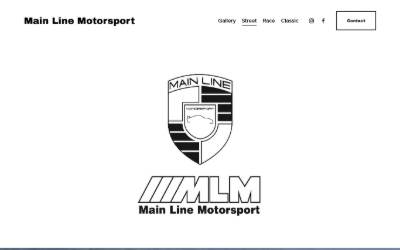 Website preview for Main Line Motorsport