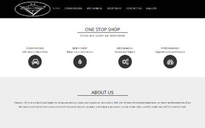 Website preview for Classics n Chrome