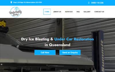 Website preview for Underbelly Restos