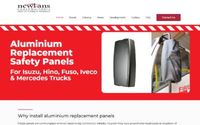 Website preview for Newlan's Coachbuilders