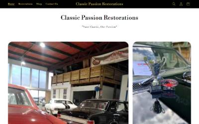 Website preview for Classic Passion Restorations Ltd