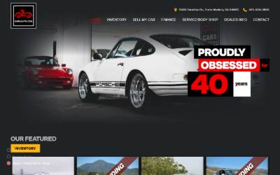 Website preview for Cars Dawydiak
