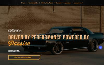 Website preview for C4 Hot Rods | Classic Car Restoration and Customization in Denver