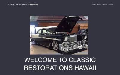 Website preview for Classic Restorations Hawaii, LLC