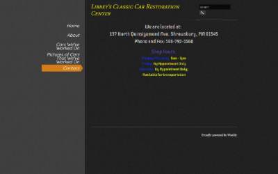 Website preview for Libbey's Classic Car Restoration