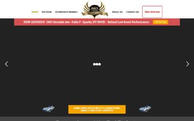 Website preview for B & T Custom Rod & Restoration