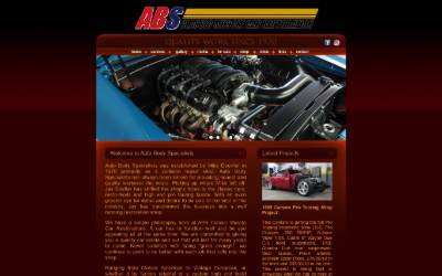 Website preview for Auto Body Specialists Classic & Muscle Car Restoration