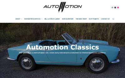 Website preview for Automotion Classics Inc.