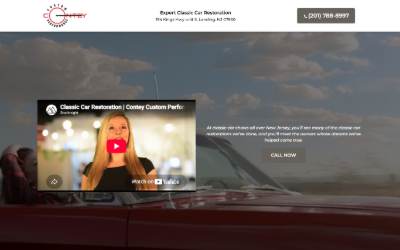 Website preview for Contey Custom Performance Inc